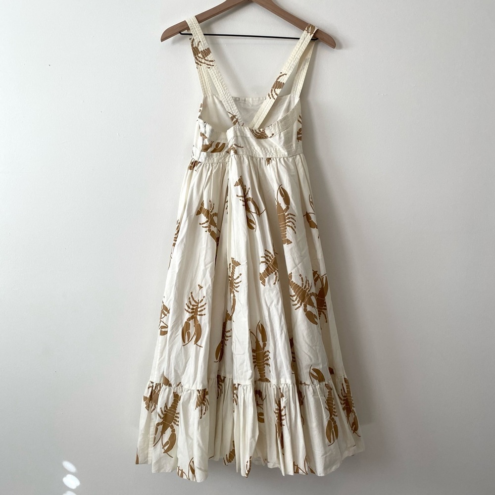 RARE VTG J. Crew Talitha Maxi Lobster Print Size 6 - Picture 3 of 8